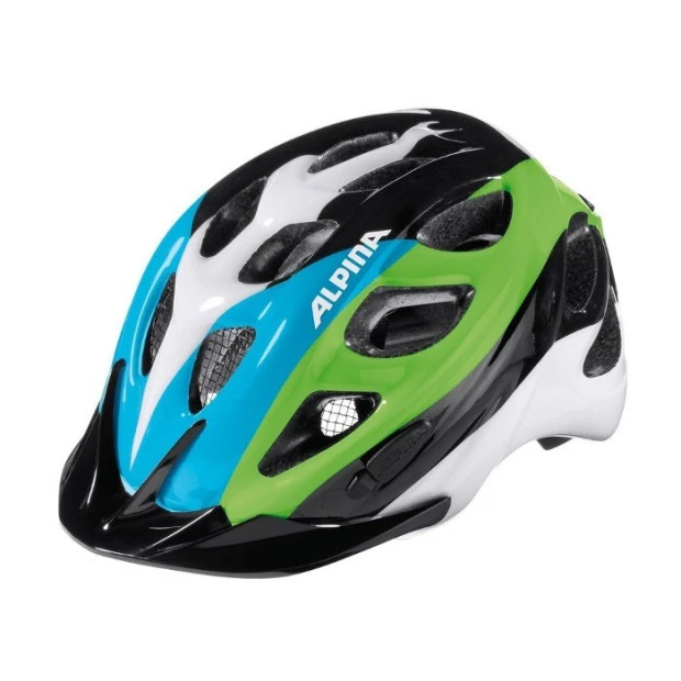 Casque Alpina Rocky Kids - Noir/Bleu/Vert