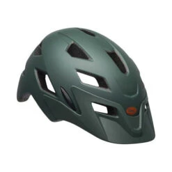 Casque Bell Sidetrack Enfant Vert Foncé Mat/Orange