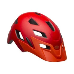 Casque Bell Sidetrack Jeunesse Rouge Mat/Orange