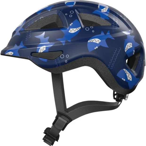 Casque Enfant Abus Anuky 2.0 ACE Bleu Avec Des Requins