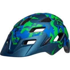 Casque Enfant Bell Sidetrack Child Bleu/Vert Mat