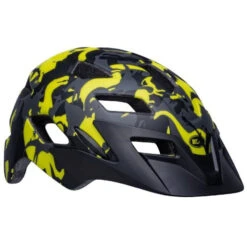 Casque Enfant Bell Sidetrack Noir Mat Camosaurus