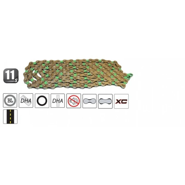 Chaîne 11 Vitesses Yaban S11 S2 Bi-color – Image 3