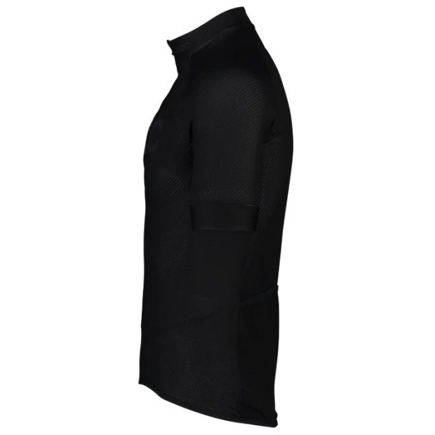 Maillot Route POC Essential Road Logo Noir – Image 2